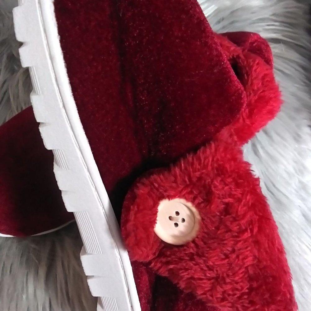 Womens Deluxe Fleece Slippers - Picture 5 of 5